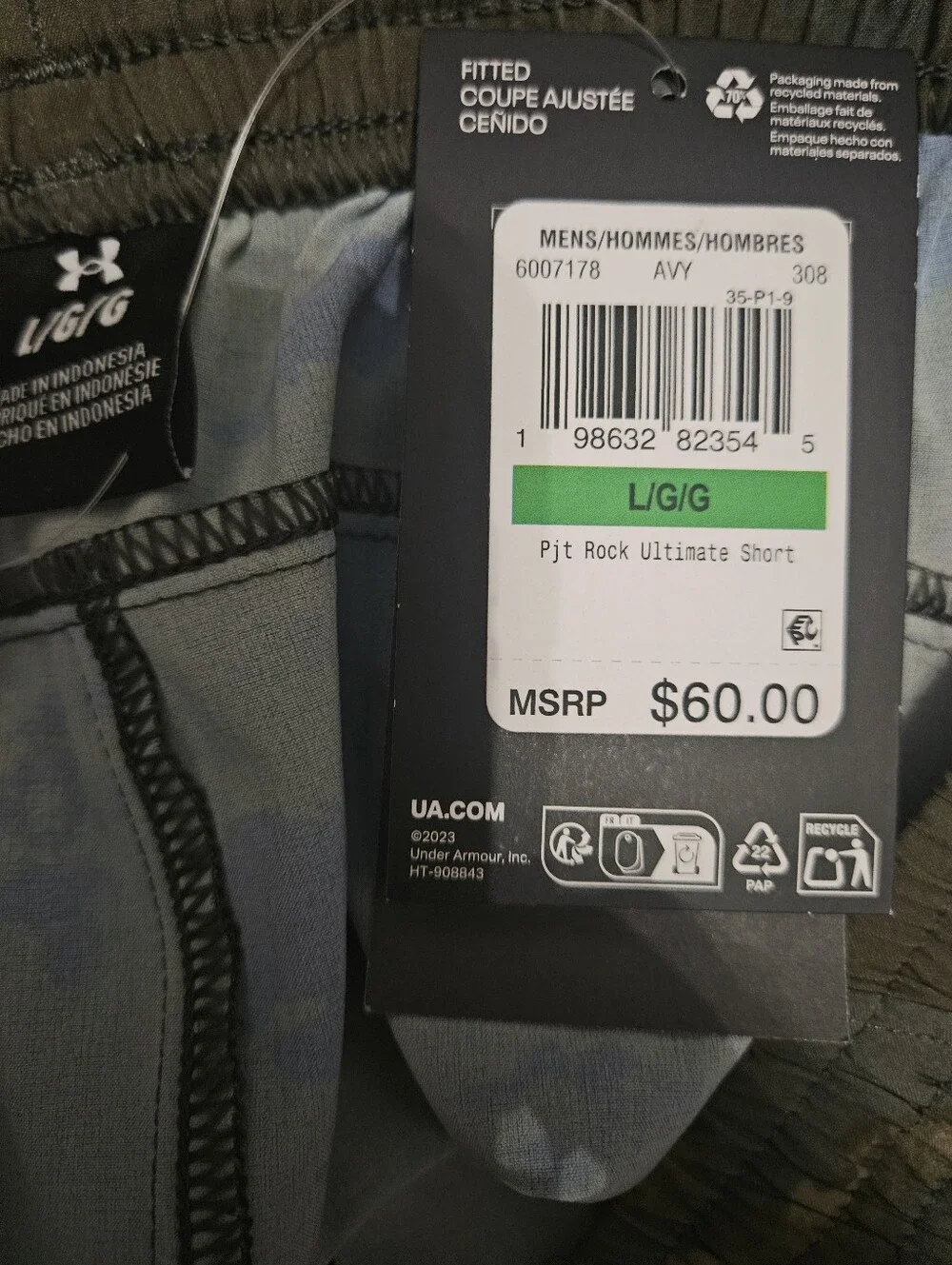 Under Armour Project Rock Camo Shorts
